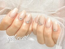 ヨロネイル 心斎橋店(YOLO NAIL)/明るめベージュオフィスネイル