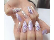 新作ゴージャス手描き3D花