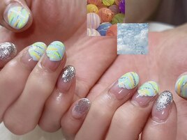 夏祭り☆水風船ネイル