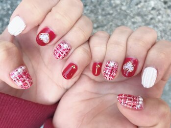 プティットスリール 西尾店(Petit Sourire)/☆ツイード☆ニットネイル☆