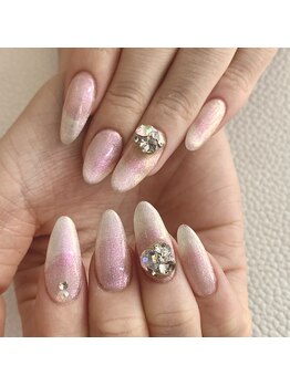 クイーン(Queen)/ワンカラー+パーツネイル