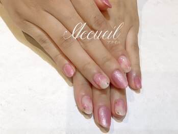 アクイユ 銀座店(ACCUEIL)/ふんわりフラワーネイル