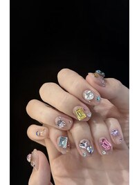 宝石ネイル持ち込み、デザイン