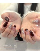 エヌーク バイ ブラウン(enurk by Brown)/ワインレッド★パールデザイン