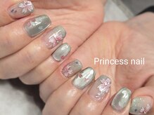 プリンセスネイル(Princess nail)/桜グリーンマグ14,000