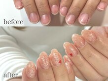 フェミニンネイル(Feminine Nail)の雰囲気(自爪を育成しながら、ワンカラーやマグネットのデザインも♪)