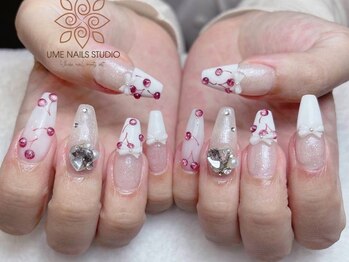ウメネイルスタジオ(UME NAIL STUDIO)/長さだしやり放題×つけ放題