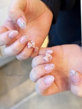 ネイル ドゥ 岡山駅前店(Nail Doux)/リボンネイル