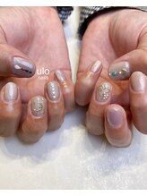 ウロネイルズ(ulo nails)/アンティークなゴールドアート