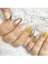 ぷっくりお花ネイル