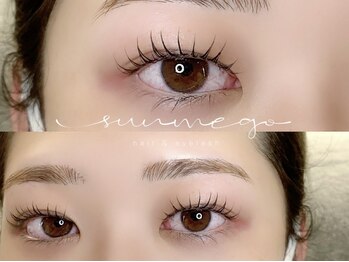 サンミーゴネイル 神戸店(Sunmego Nail)の写真/【束感マツエク/フラットラッシュ/バインドロック/LED/パリジェンヌ】韓国束感まつげで可愛いお目元に♪