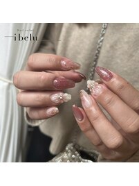 ぷっくりお花ネイル