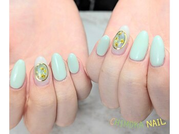 チモカネイル(CHIMOKA NAIL)/お花畑￥8800