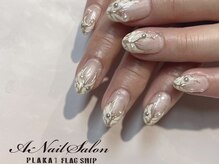 エーネイルサロン プラーカ本店(A-Nail Salon)/変形フレンチネイル