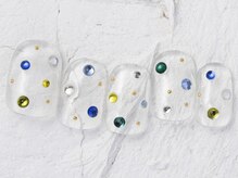 ジェミーネイル エビス(Jemiy nail ebisu)/クリアストーン6980yen