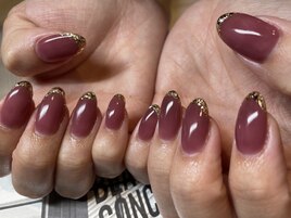 ガラスフレンチネイル