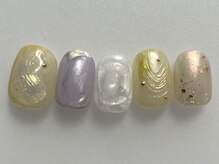 アイネイルズ 池袋店(I-nails)/イエローバイオレットニュアンス