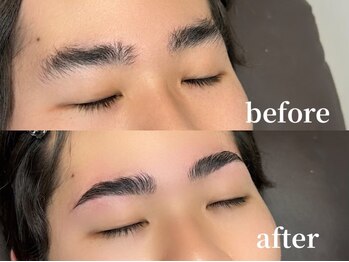 エムズアイブロウ 京都烏丸店(M’sアイブロウ)/メンズHBL☆before→After#眉毛