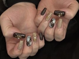 バレンタインネイル