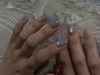 サトリネイルルーム(Satoril..nail room)/くすみブルー / お持ち込み
