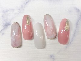 ピンクニュアンスネイル