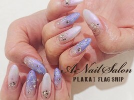 20/12/8 雪の結晶nail