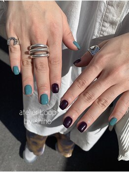 アトリエループ(atelier Loop by shiho)/オシャレ ワンカラー