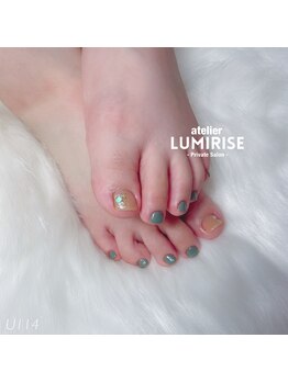 アトリエ ルミライズ(atelier LUMIRISE)/フット☆2本アート