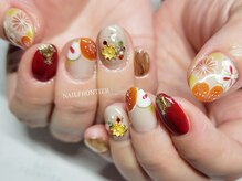 ネイルフロンティア 吉祥寺(NAIL FRONTIER)/お正月手描きフラワー14980円
