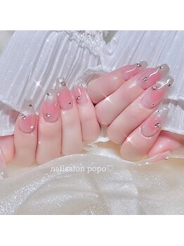 ポポ 横浜(popo)/チークネイル/マグネットネイル
