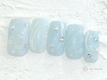 ネイルメゾン 池袋店(NAIL MAISON)/ブルーハイビスカス¥10550