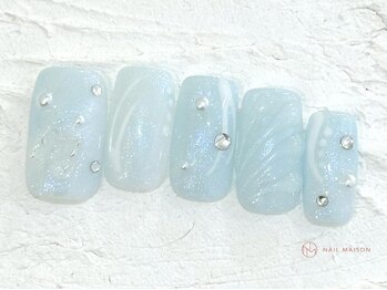 ネイルメゾン 池袋店(NAIL MAISON)/ブルーハイビスカス¥10550
