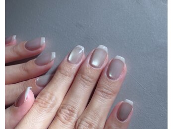 ルポ(Repos.)/シアーホワイトフレンチネイル