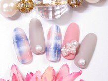 トータルビューティーアンドアズフローラ(Total Beauty & a`s Flora)/マット×チェックネイル
