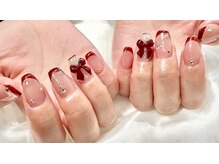 ネイル シスター(nail sister)/赤×リボン