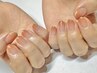 【HAND】クリアベースにグラデーション￥7700パラジェル使用☆