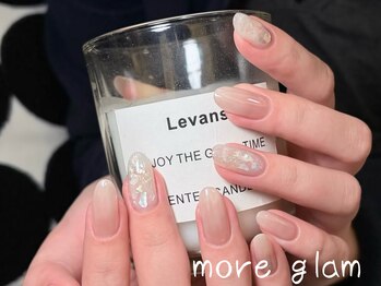 モアグラム 銀座店(More Glam)/白蝶貝×極光ネイル