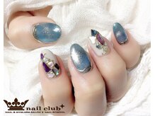 ネイルクラブ(nail club)/ステンドグラス風シェルネイル