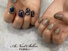 エーネイルサロン プラーカ本店(A-Nail Salon)/　マット×キラキラ