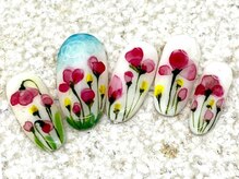 ネイリックス アヴェニール(NAILX avenir)/チューリップ風たらしこみ