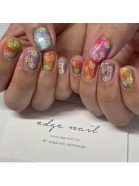 花柄ネイル/春ネイル