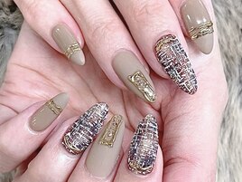 【5】ツイードネイル