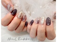 アイラッシュ アンド ネイル リボン 池袋店(RibboN)/[288]ニュアンスやり放題¥5000～