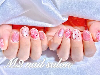 エムズ ネイルサロン(M2)/ドットチェックマグネットネイル
