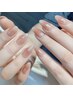 【ハンド】ふんわり血色感チークネイル ￥7,480