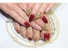 ネイルサロンスクール ビュートバタフライ 町田店(BEAUT BUTTERFLY)/エレガントフラワーネイル