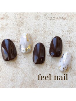フィールネイル 天神橋店(feel nail)/ボーダー/ツイード/ニュアンス