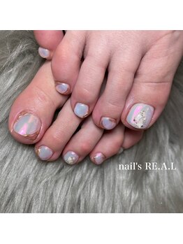 ネイルズリアル 倉敷(nail's RE.A.L)/ミラーネイル