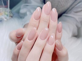 うる艶ベージュネイル