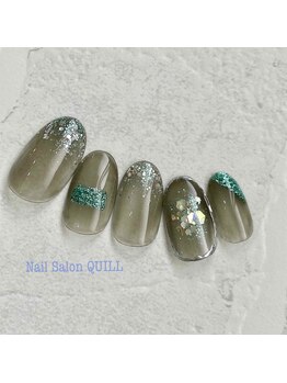 ネイルサロン クイル(QUILL)/6月ラメホロ(2)